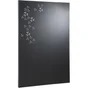 Plaque de protection murale Pétale, EQUATION,  l.80 cm x H.120 cm noir sablé