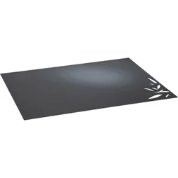 Plaque de protection sol Bambou, EQUATION, l.80 cm x H.100 cm noir sablé