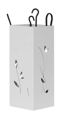 Serviteur acier, EQUATION, L.17 x H.43 cm blanc