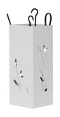 Serviteur acier, EQUATION, L.17 x H.43 cm blanc
