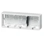 Triple Cadre Saillie Mosaic Horizontal, Legrand Blanc Brillant