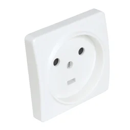 Prise 2 Poles + Terre 20A Encastre Blanc