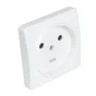 Prise 2 Poles + Terre 20A Encastre Blanc