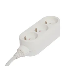 Multiprise Filaire Compact, 3 Prises Blanc Chacon