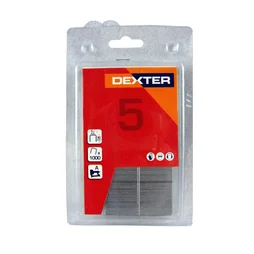 Lot de 1000 agrafes de compresseur en acier, 5,7 x 30 mm, DEXTER