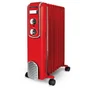 Radiateur bain d'huile électrique Fifty, THOMSON, 2000 W rouge