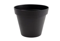 Pot Plastique Eda Diam.40 X H.32 Cm Gris Anthracite