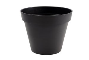 Pot Plastique Eda Diam.40 X H.32 Cm Gris Anthracite