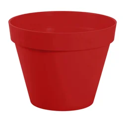Pot Plastique Eda Diam.40 X H.32 Cm Rouge Rubis
