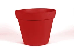 Pot Plastique Eda Diam.48 L.48 X H.40 Cm Rouge Rubis