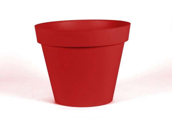 Pot Plastique Eda Diam.48 L.48 X H.40 Cm Rouge Rubis