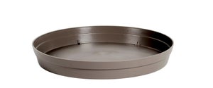 Soucoupe Polypropylène Eda L.22.5 X L.22.5 X H.3.8 Cm Taupe