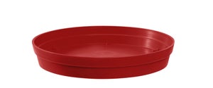 Soucoupe Polypropylène Eda L.28 X L.28 X H.4.5 Cm Rouge Rubis