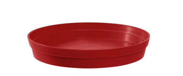 Soucoupe Polypropylène Eda L.28 X L.28 X H.4.5 Cm Rouge Rubis