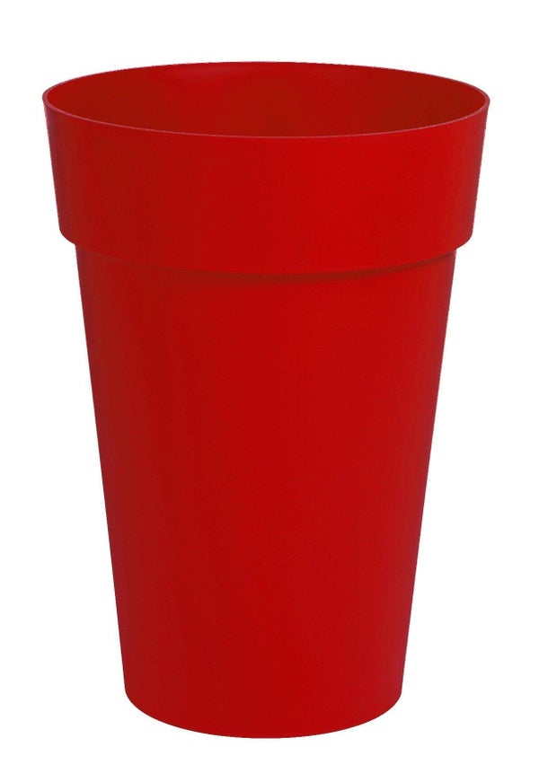 Pot Polypropylène Eda, L.46 X L.46 X H.65 Cm, Rouge Rubis