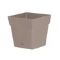 Pot Polypropylène Eda 13641 Br.T L.17.4 X L.17.4 X H.17 Cm Taupe