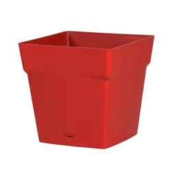Pot Polypropylène Eda 13641 R.Ru L.17.4 X L.17.4 X H.17 Cm Rouge Rubis