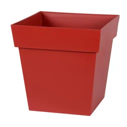 Pot Plastique Eda L.32 X L.32 X H.32 Cm Rouge Rubis