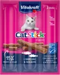Lot de 3 friandises pour chat VITAKRAFT Stick mini colin/cabillaud