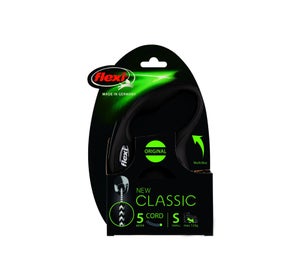 Laisse chien flexi cordon 3m s noir
