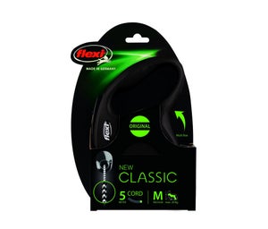 Laisse chien flexi cordon 5m m noir