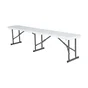 Banc de jardin en fer blanc