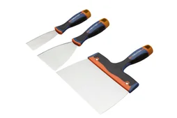 Lot de 3 couteaux à enduire acier inoxydable 4, 8, 20 cm DEXTER