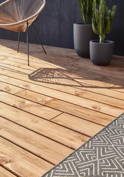 Lame de terrasse douglas 2500x140x27mm bois marron classe 3