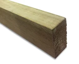 Lambourde Pour Terrasse Bois Résineux Pin, Vert, L.2.4 M X L.6 Cm X Ep.32 Mm