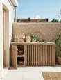 Lambourde Pour Terrasse Bois Résineux Pin, Vert, L.2.4 M X L.6 Cm X Ep.32 Mm