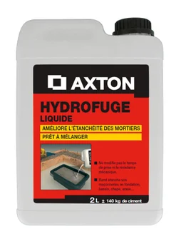 Hydrofuge Pour Mortier Axton 2 L Blanc