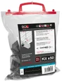 Lot De 50 Fixations, L.300 Mm Rouge Zacrovis Bol-Fixations