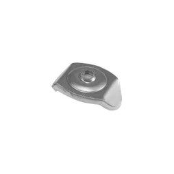 Lot De 10 Plaquettes, L.40 Mm Aluminium Bol-Fixations