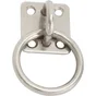 Platine avec anneau en inox, diam 5mm