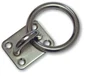 Platine avec anneau en inox, diam 5mm