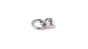 Platine avec anneau en inox, diam 6mm