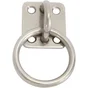 Platine avec anneau en inox, diam 6mm