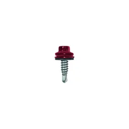 Lot De 10 Vis De Couturages, L.22 Mm Brun Rouge Ral 8012 Bol-Fixations
