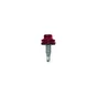 Lot De 10 Vis De Couturages, L.22 Mm Brun Rouge Ral 8012 Bol-Fixations