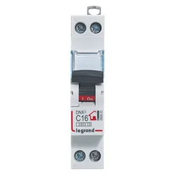 Disjoncteur phase + neutre 16 A, LEGRAND