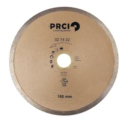 Disque diamant pour matériaux de construction PRCI Ariane, Diam.180 mm