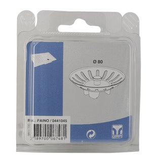 Bonde D'évier Acier Inoxydable 90 Mm - Panier Amovible Pour éviers De 70 à 80 Mm D'ouverture