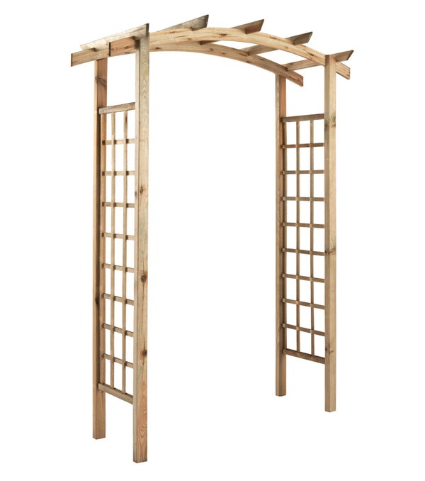 Pergola double en pin traité BURGER l.160 x H.228.5 x P.72 cm