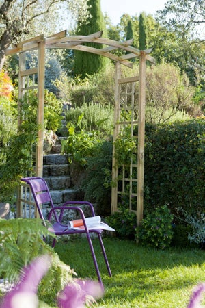 Pergola double en pin traité BURGER l.160 x H.228.5 x P.72 cm