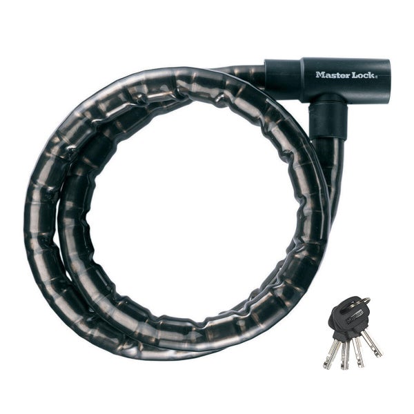 Câble antivol vélo MASTER LOCK, L.2 m x diam.22 mm