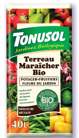 Terreau maraîcher TONUSOL, 40 l