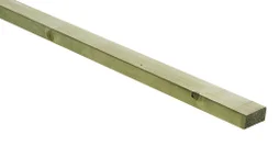 Lambourde-1/2 chevron sapin épicéa traité, raboté, 33x58 mm, long 4m, chx2, cl 3