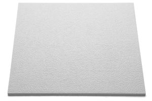 Dalle décorative de plafond T140 polymère expansé 10 mm, L.50 x l.50 cm