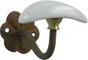 Patère EVOLUDIS Azur 1 patère, à fixer, zamak, blanc