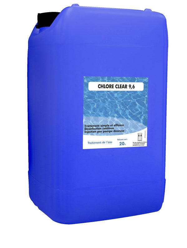 Chlore choc piscine, liquide 20 l